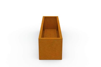 modernes metall pflanzkübel für blumen - Corten Stahl - Maße 30x120x30 cm