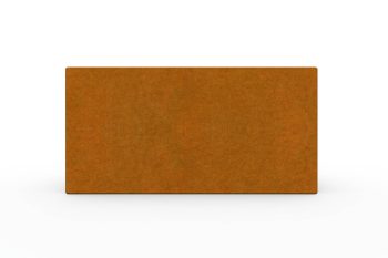 Modernes Metall-Pflanzkübel für Blumen - Stahl Corten - Maße 30x60x30 cm