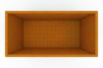 modernes metall pflanzkübel für blumen - stahl Corten - Maße 60x120x60 cm