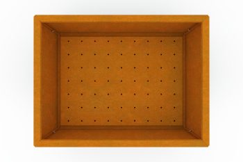 Modernes Metall-Pflanzkübel für Blumen - Stahl Corten - Maße 60x80x30 cm