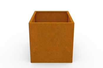 Moderner Metall-Pflanzkübel - Stahl Corten - Maße 60x80x60 cm