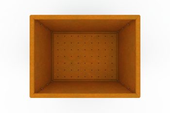 modernes metall pflanzkübel für blumen - stahl corten - maße 60x80x60 cm