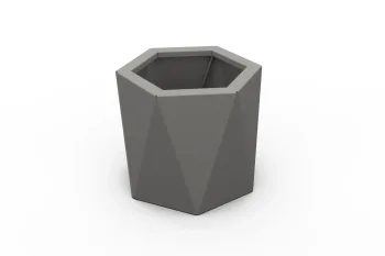 Pflanzkübel HX 30x30 cm RAL9007 FS