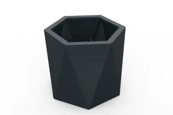 Pflanzkübel HX 40×40 cm RAL7016 FS