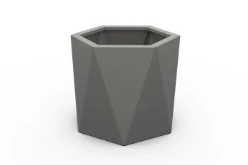 Pflanzkübel HX 40×40 cm RAL9007 FS