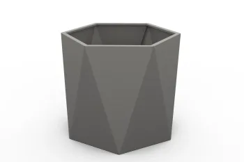 Pflanzkübel HX 80×80 cm RAL9007 FS