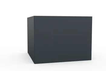 Pflanzkübel in Anthrazit 80x80x60 cm - Außenseite