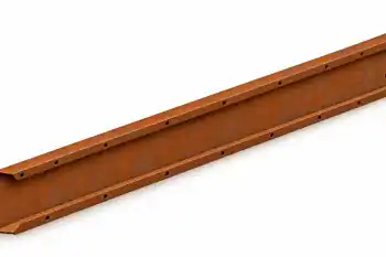 Modulare Rasenkante aus Cortenstahl, Höhe 15 cm und Länge 100 cm
